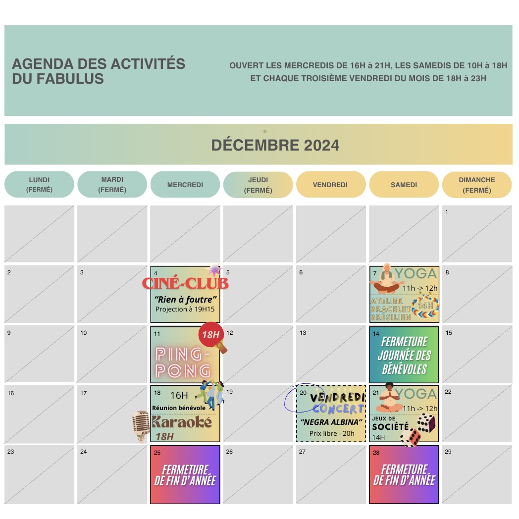 agenda du fabulus